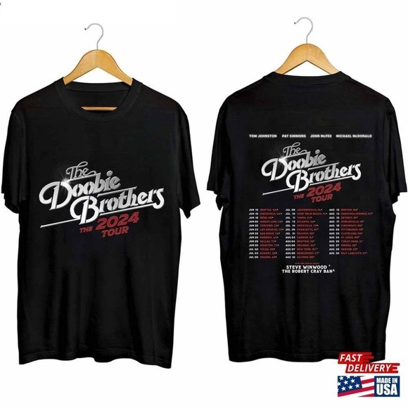 Gildan Other - The Doobie Brothers 2024 Tour Shirt Band Fan Concert Unisex T-shirt 2 Sided